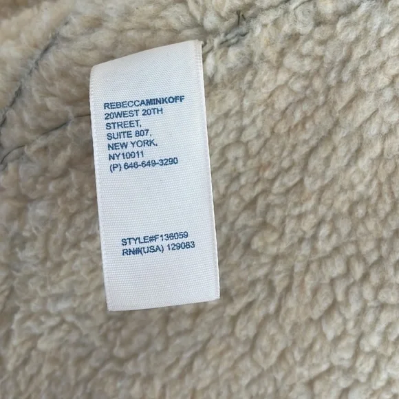 Quin green faux Shearling Moro bomber jacket, size S